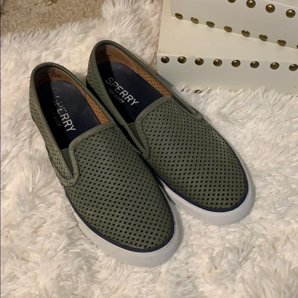 Sperry Seaside Perforated Slip-On Sneakers